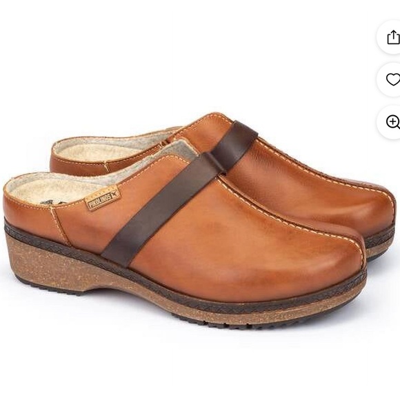 PIKOLINOS Women's Brown Leather Mules - Picture 2 of 12